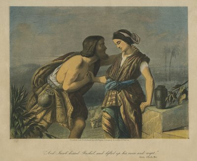 Jacob déclare son amour pour Rachel - Bible - Unbekannter Künstler