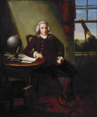 James Ferguson (1710-1776), astronome et artiste britannique, dans son étude - Unbekannter Künstler