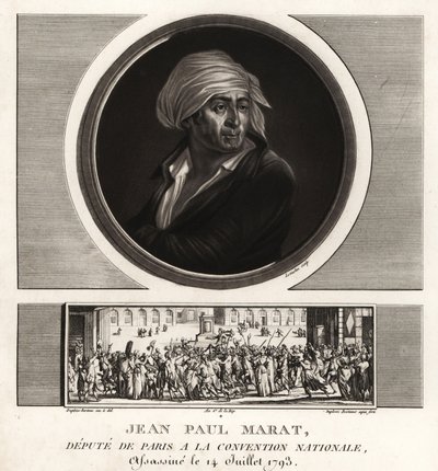 Jean Paul Marat, député de Paris à la Convention nationale, assassiné en 1793 - Unbekannt