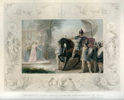 Jephthé est accueilli par sa fille - Bible - Unbekannter Künstler