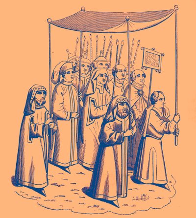 Procession juive allant au Concile de Constance - Unbekannter Künstler