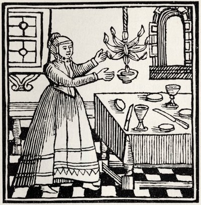 Femme juive allumant le sabbat - Unbekannter Künstler