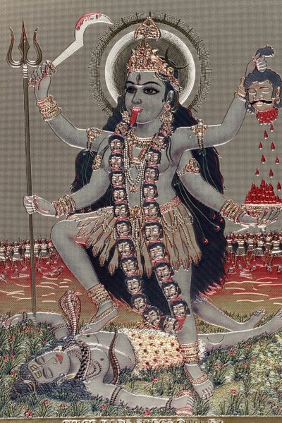 Kali : Déesse hindoue du temps, de la création, de la destruction, de la violence et du pouvoir - Unbekannter Künstler