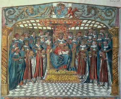 Le roi Richard Ier et ses barons - Unbekannter Künstler