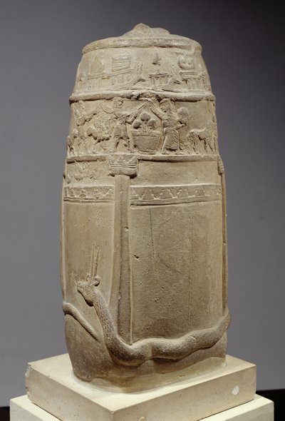 Kudurru, charte kassite pour la concession de terres, inachevée, vers 1200 av. J.-C. (calcaire) - Unbekannt