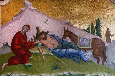 Monastère de Kykkos : Mosaïque du Bon Samaritain, Pedoulas, Chypre - Unbekannt