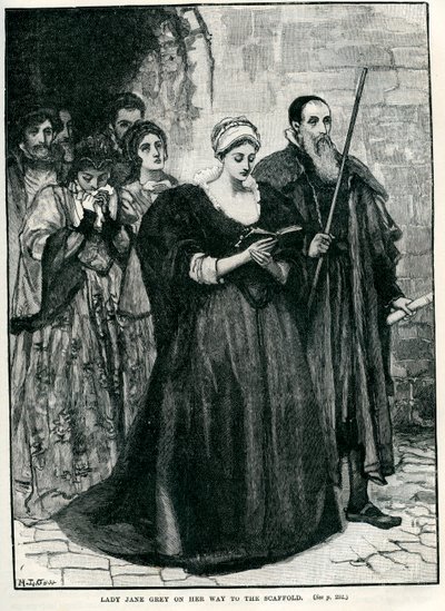 Lady Jane Grey en route vers son exécution - Unbekannter Künstler
