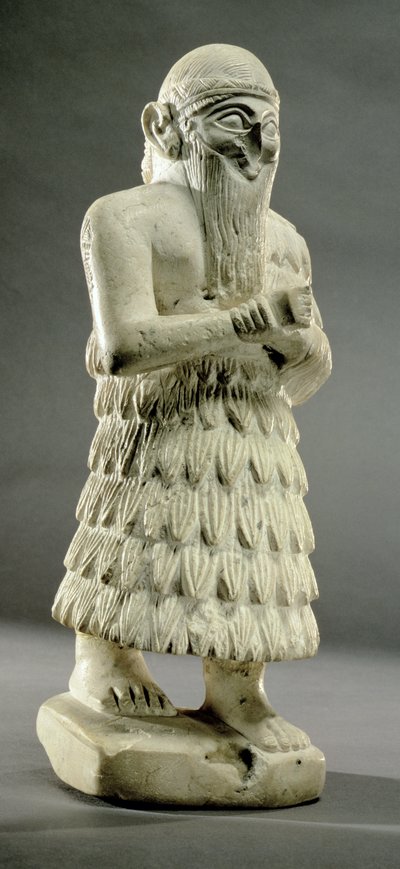 Lamgi-Mari, roi de Mari, Moyen Euphrate, période dynastique ancienne, 3000 av. J.-C. (marbre) - Unbekannt