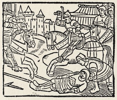 Lancelot à un tournoi - Unbekannter Künstler