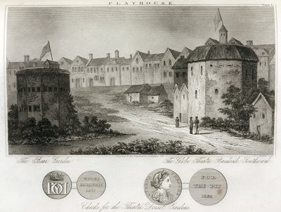 Le jardin aux ours et le théâtre Globe sur les quais de Londres - Unbekannt