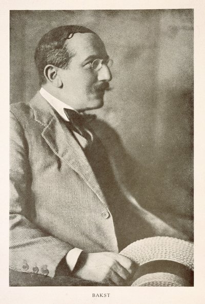 Leon Bakst (1866-1924), peintre russe, photographie de portrait (photo n/b) - Unbekannt