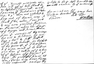 Lettre de William Penn à Henry Sidney sur la mutabilité et la corruption du monde et des monarques et mentionnant sa 