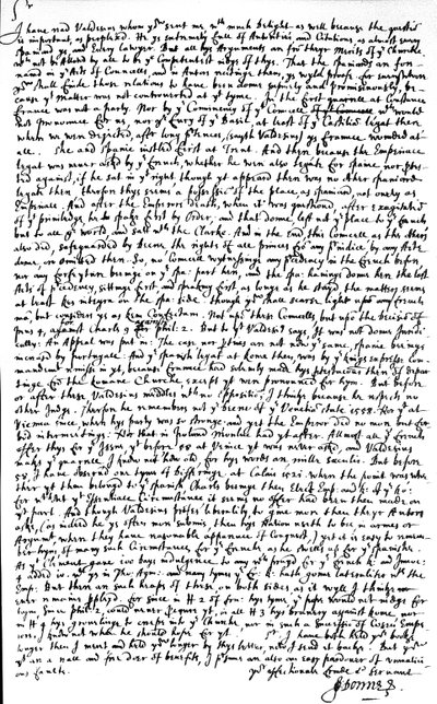 Lettre écrite par John Donne à Sir Robert Cotton, retournant, avec des critiques, une copie du traité 