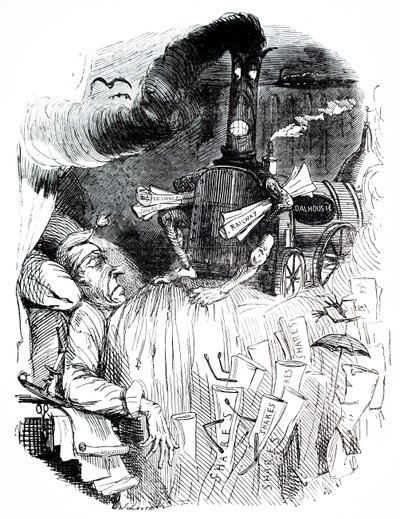 Le cauchemar ferroviaire de Lord Brougham - Unbekannter Künstler
