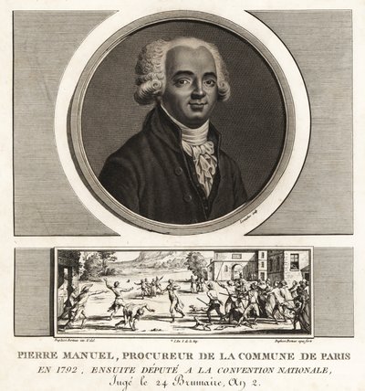 Louis Pierre Manuel, écrivain, procureur de la Commune de Paris, guillotiné en 1793 - Unbekannt