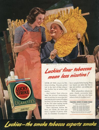 Publicité pour les cigarettes Lucky Strike - Benjamin Baud