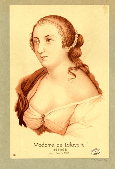 Madame de Lafayette - Unbekannter Künstler