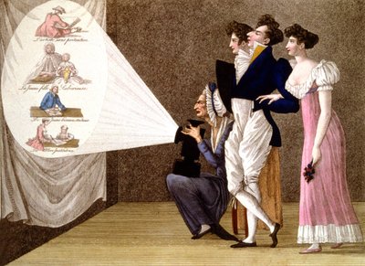 Lanterne magique à Paris, vers 1810 - Unbekannter Künstler