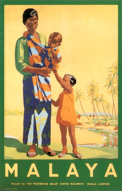 Malaisie, par les chemins de fer des États malais fédérés - Unbekannter Künstler