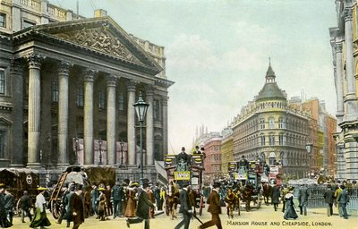 Mansion House et Cheapside, Londres - Unbekannter Künstler