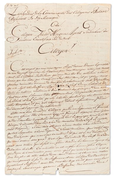 Lettre manuscrite signée 