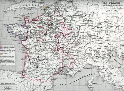 Carte de la France à l