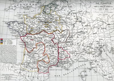 Carte de la France à l