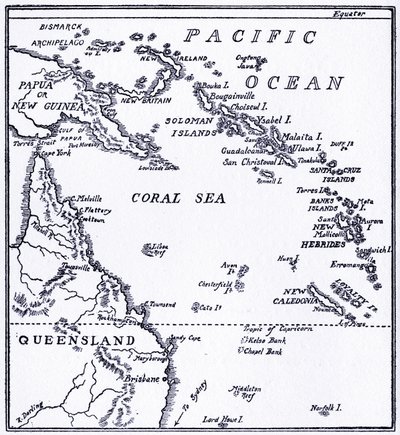 Carte de Mélanésie - Unbekannt