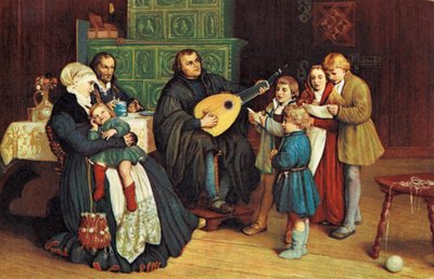 Martin Luther avec son - Unbekannter Künstler