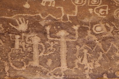 Mesa Verde, pétroglyphes américains Anasazi ou Pueblo ancestral - William M. Timlin