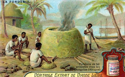 Fonderie de métal : Coulée de fer à Dongola - Unbekannter Künstler