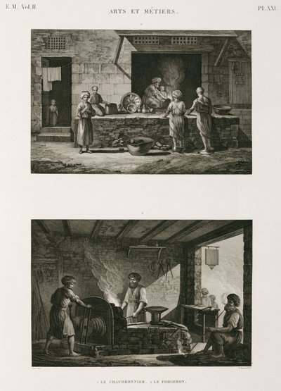 Forgeron et chaudronnier, Égypte, vers 1798 - Unbekannt