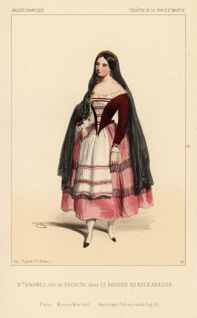 Mlle Andrea et Paghita dans "Le Barbier du Roi d
