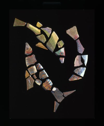 Fragments de carreaux de mosaïque de poisson, c.1er siècle av. J.-C. - 1er siècle apr. J.-C. - Unbekannt