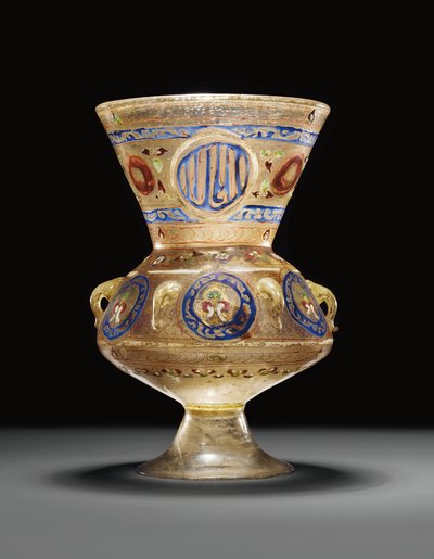 Lampe de mosquée, Égypte ou Syrie mamelouke, fin du 14e - début du 15e siècle - Unbekannt