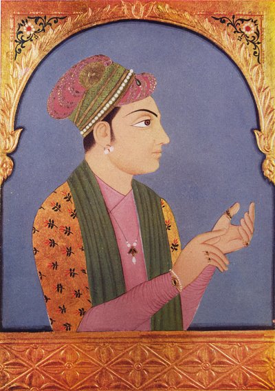 Muhammad Zafar Khan XVIIIe siècle ; Muhammad Zafar Khan alias Safadar Khan Babi ; fils de Sher Khan Babi ; Junagadh ; Gujarat ; Inde - Unbekannter Künstler