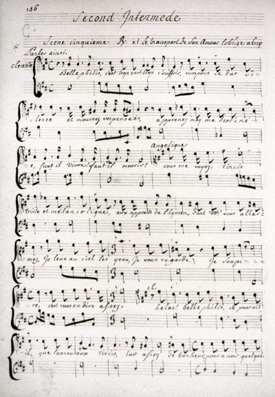 Partition musicale du Malade imaginaire - Unbekannter Künstler