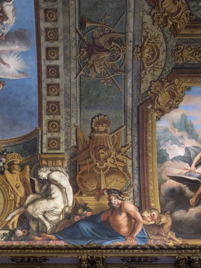 Figures mythologiques. Décor peint par François Perrier (1594-1649) - Unbekannt