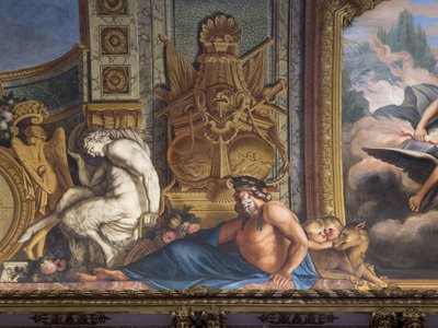 Figures mythologiques. Décor peint par François Perrier - Unbekannt