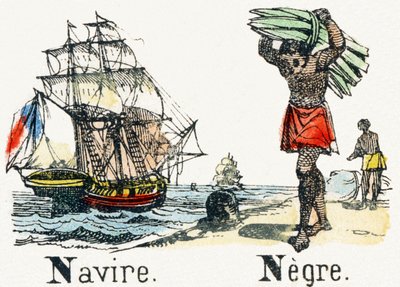 N - Navire Nègre - Alphabet des divertissements enfantins c.1890 (lithographie) - Unbekannt