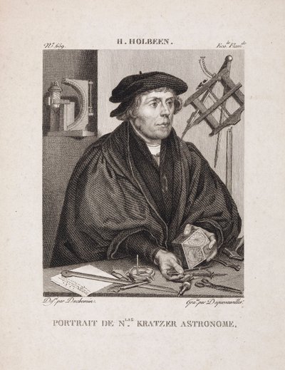 Nicholas Kratzer, astronome allemand, vers 1528 - Unbekannt