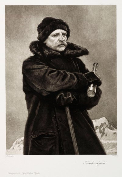 Nils Adolf Erik Nordenskjold, géologue et explorateur arctique suédois, vers 1880 - Unbekannt