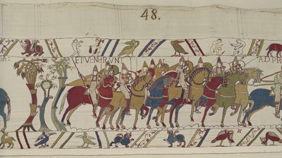 Soldats normands quittant Hastings pour combattre Harold (Tapisserie de Bayeux) - Unbekannt