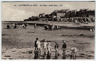 Normandie, Calvados, Langrune-sur-Mer : un groupe d