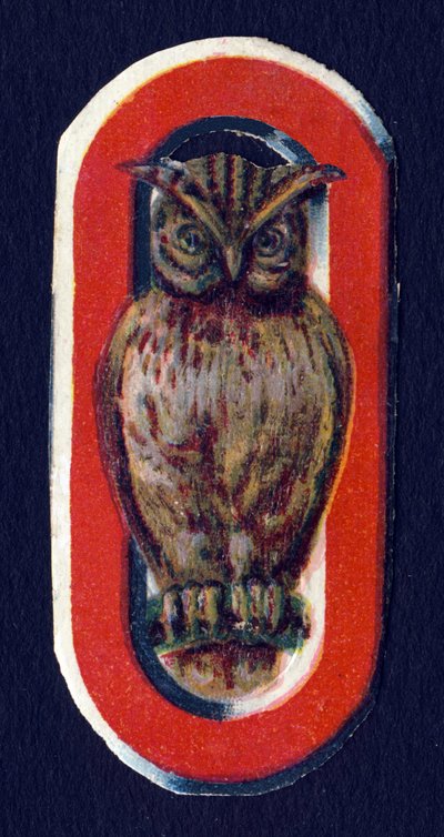 O comme Hibou. Série de 26 chromolithographies gaufrées d