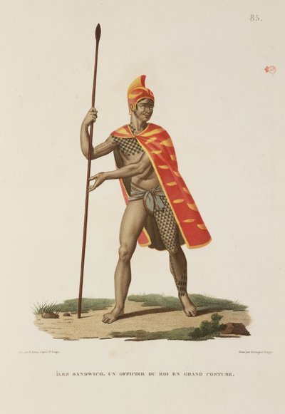 Officier du roi en tenue de cérémonie complète, Îles Sandwich - Unbekannter Künstler