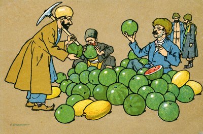 Vieux Tiflis : Vendeur de pastèques - Unbekannter Künstler
