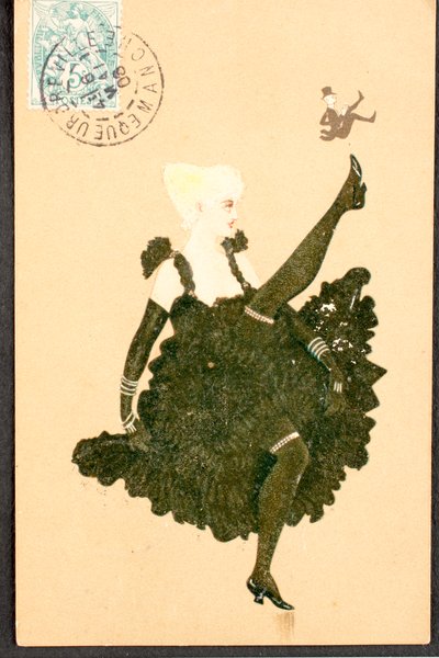Vieille carte postale/French Cancan/Femme de la Belle Époque - William M. Timlin