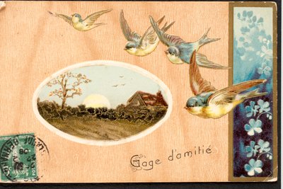 Vieille carte postale / Promesse d