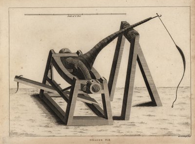 Onagre, un type de catapulte pour projeter des pierres - Unbekannt